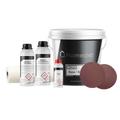 Kit de microcemento Homecret 20 m² con malla, imprimación, barniz y tinte